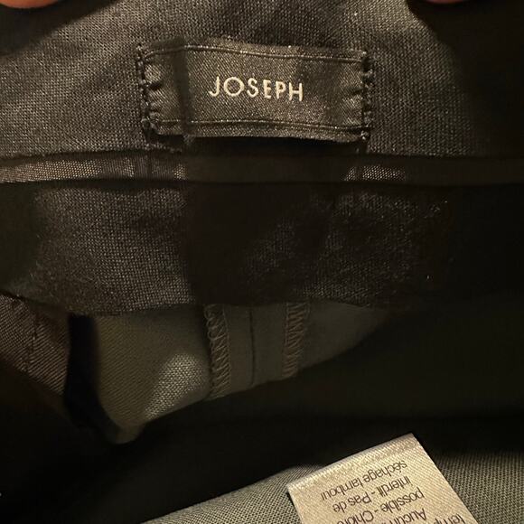 JOSEPH 100% Virgin Wool Straight Leg Mid-Rise Trousers, Gray, Size EU 40/ US 12 - Picture 5 of 7